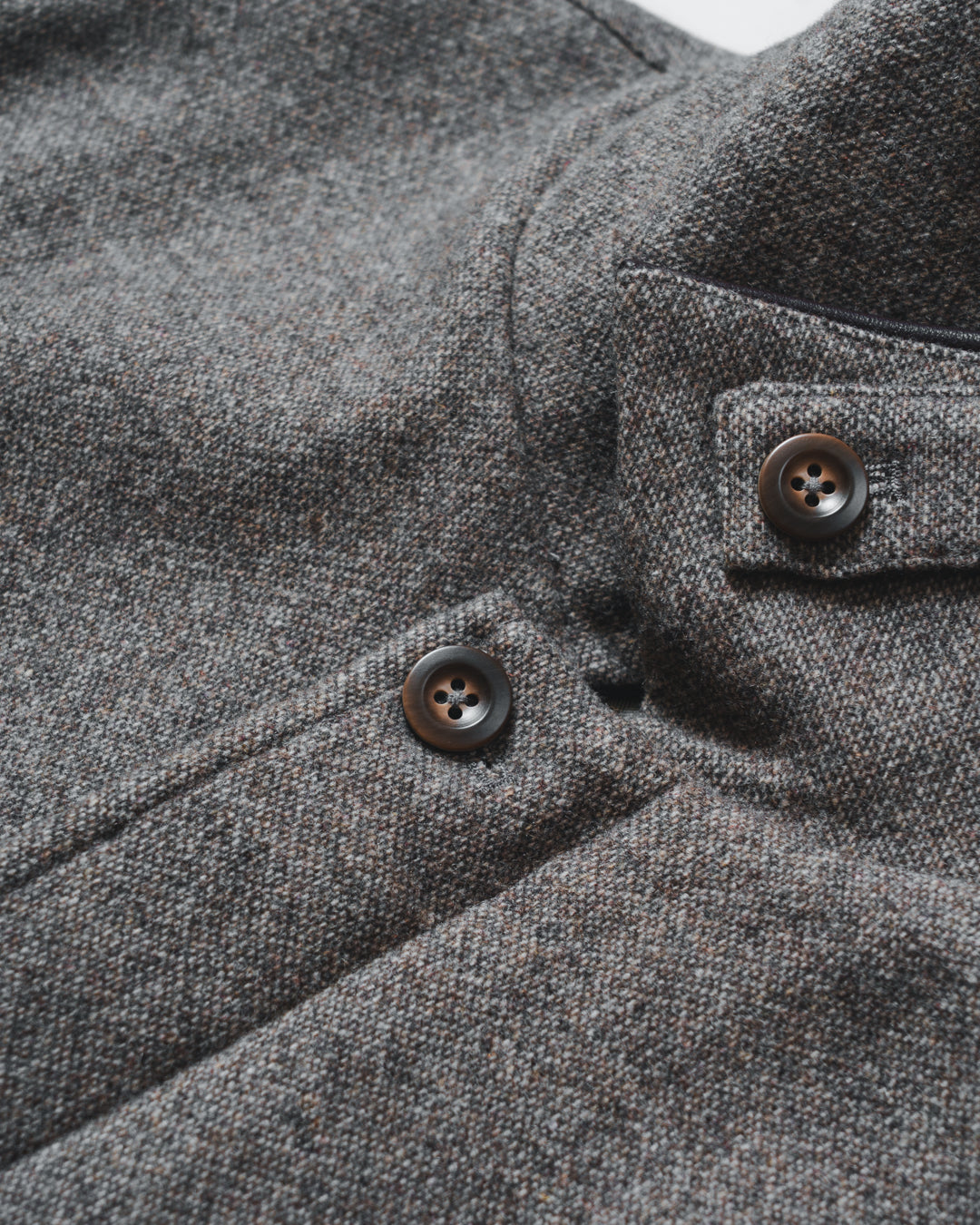 B-6 Wool Tweed PO Zip Blouson